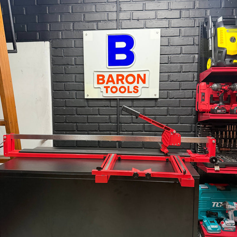 Cortadora de Baldosa industrial 1.20m con Guía Láser, con escuadra en centímetros y cortador suave con rodamientos foto 3