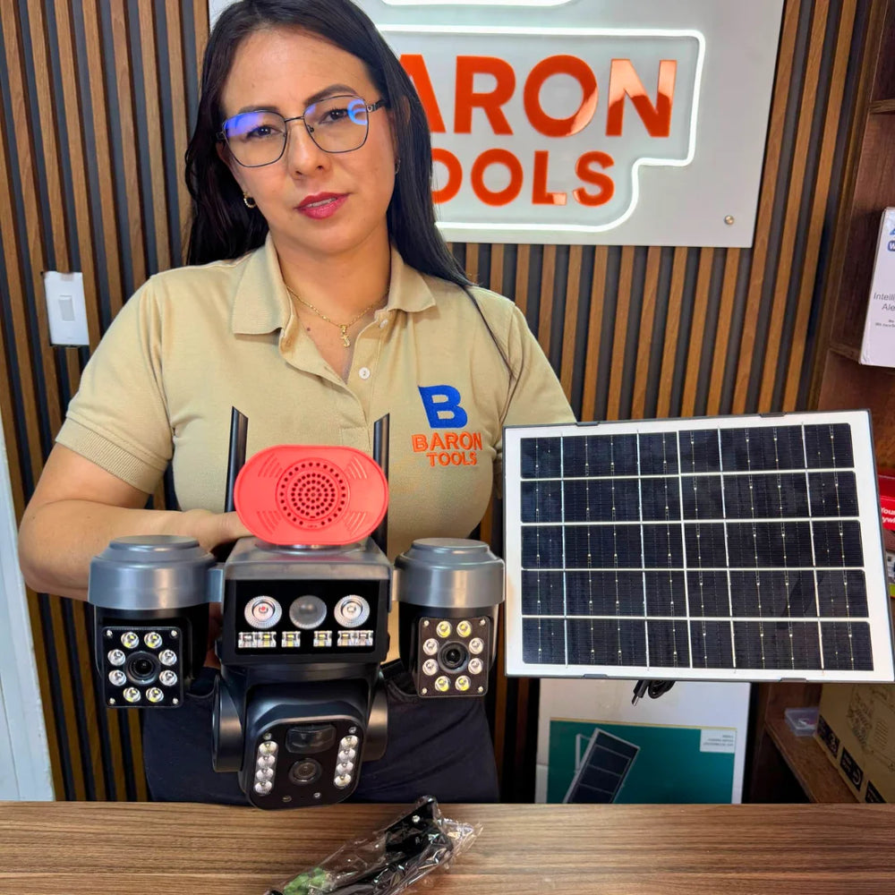 Cámara triple vision de Seguridad Solar PTZ HD con Alarma 4G Con CHIP - 11