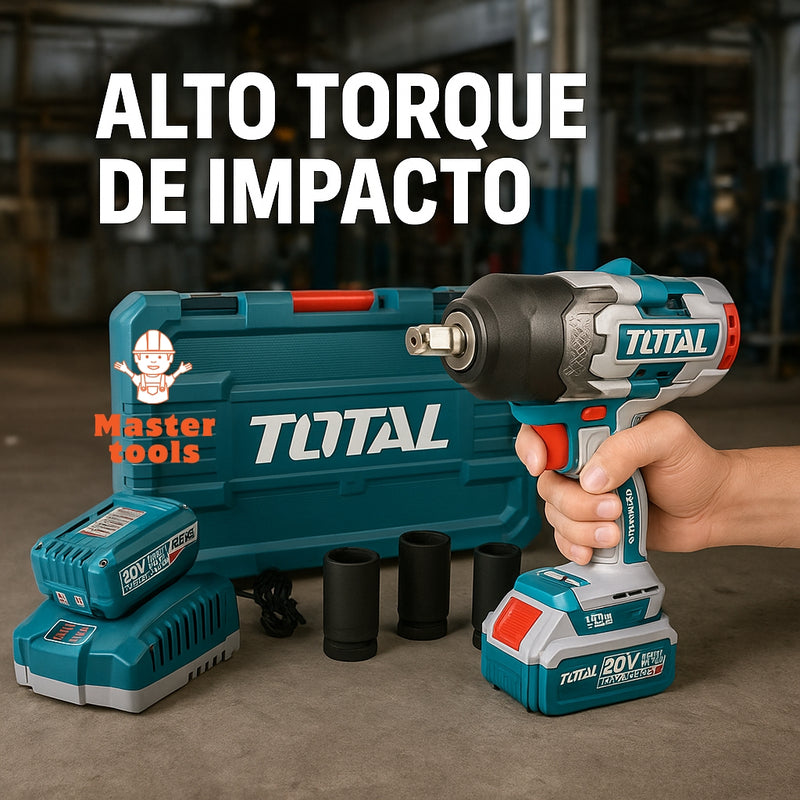Llave de Impacto TOTAL Original 3/4” – 1350 Nm para Ajustar, 1900 Nm para Aflojar, con 1 Año de Garantía foto 12