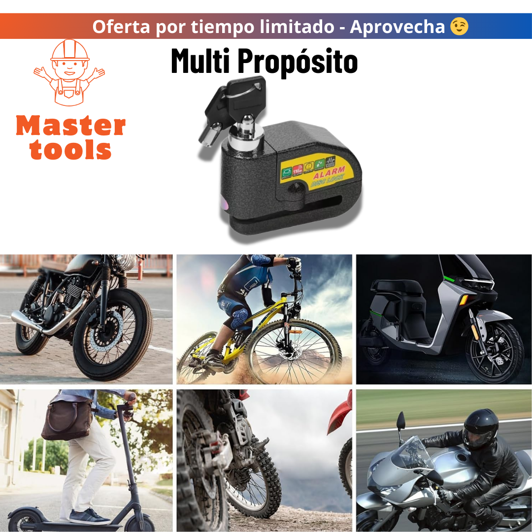 Candado de Disco con Alarma.