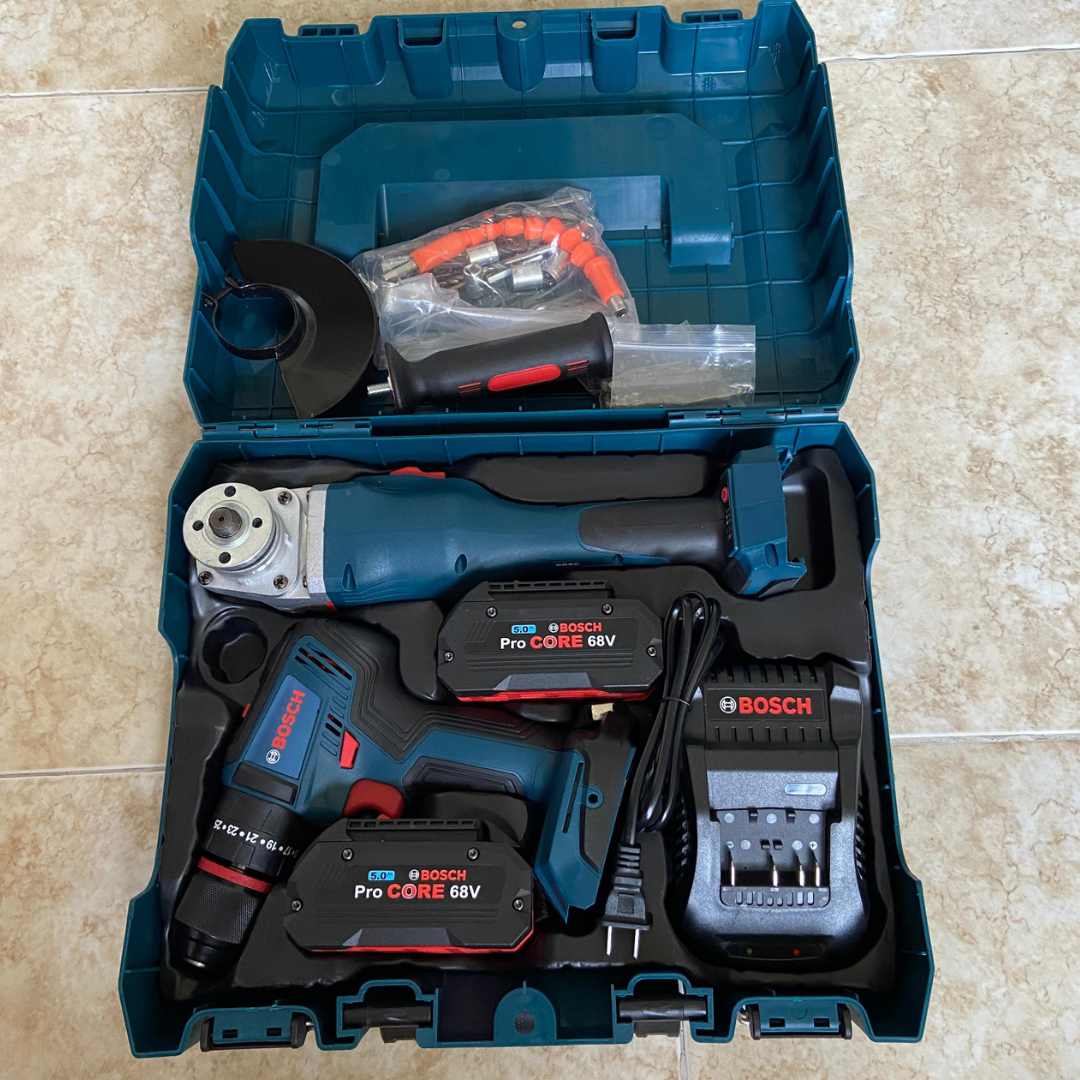 Combo Bosch Taladro 1/2 Y Pulidora 5 Pulgadas