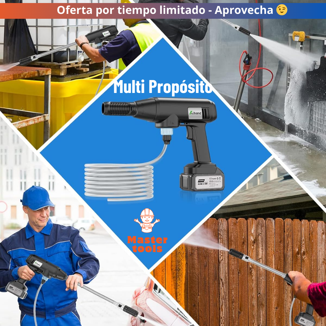 Hidrolavadora propulsora con 6 Chorros Portátil