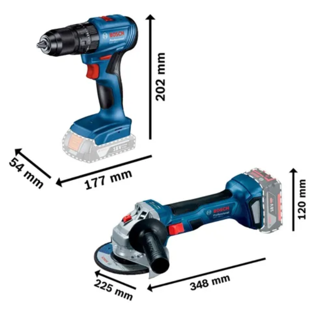 Combo Bosch Taladro 1/2 Y Pulidora 5 Pulgadas