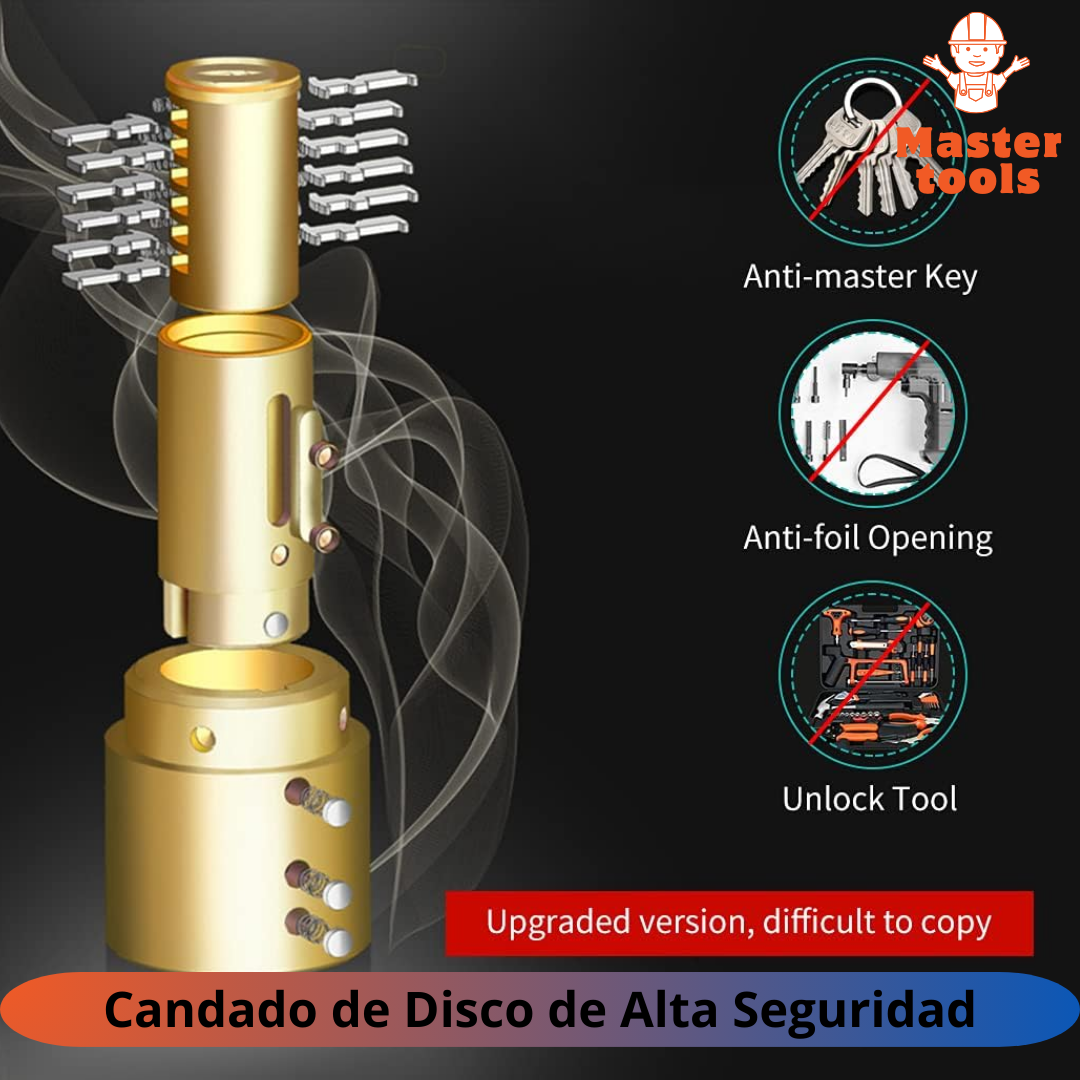 Candado de Disco con Alarma.