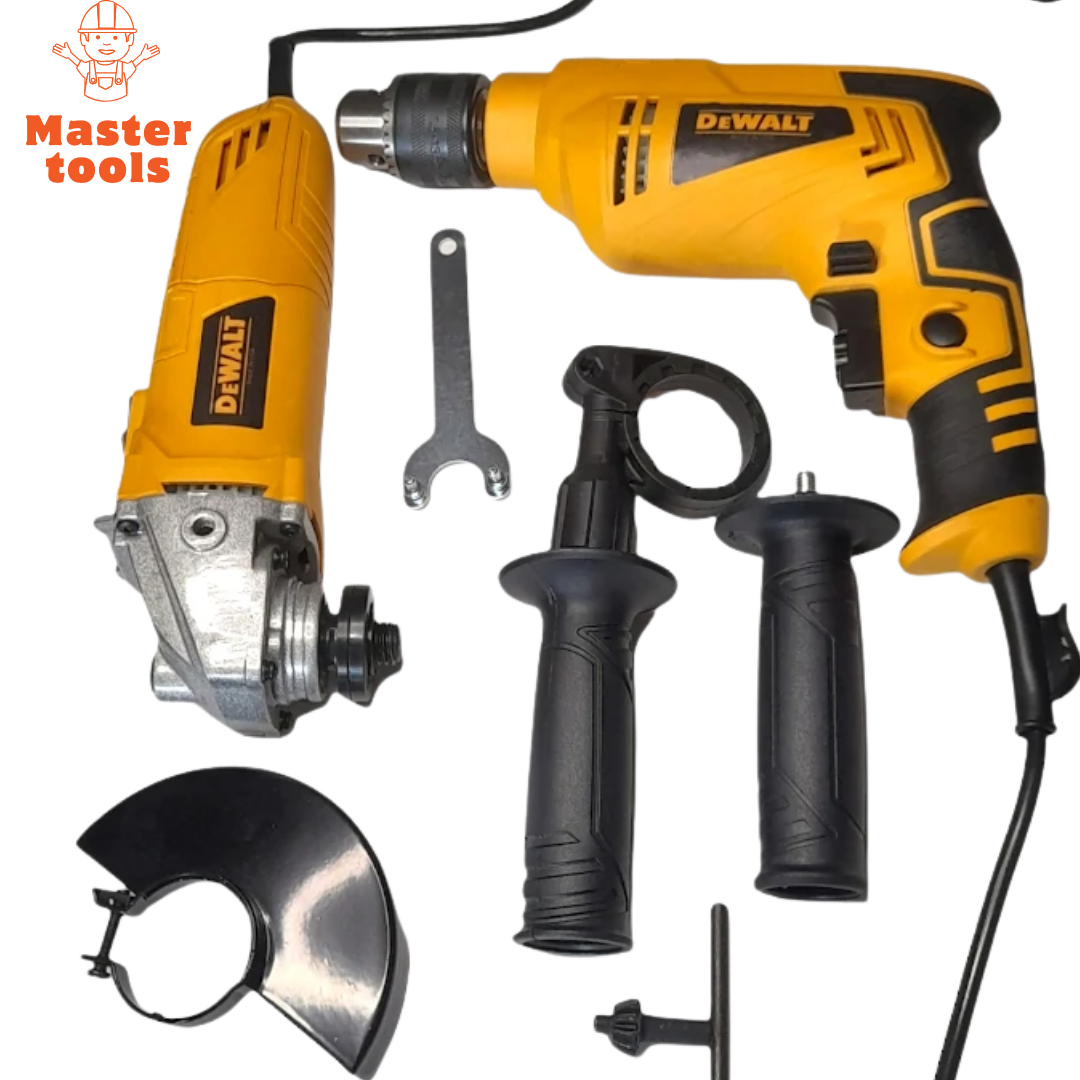 COMBO TALADRO PERCUTOR 1/2 + PULIDORA 4