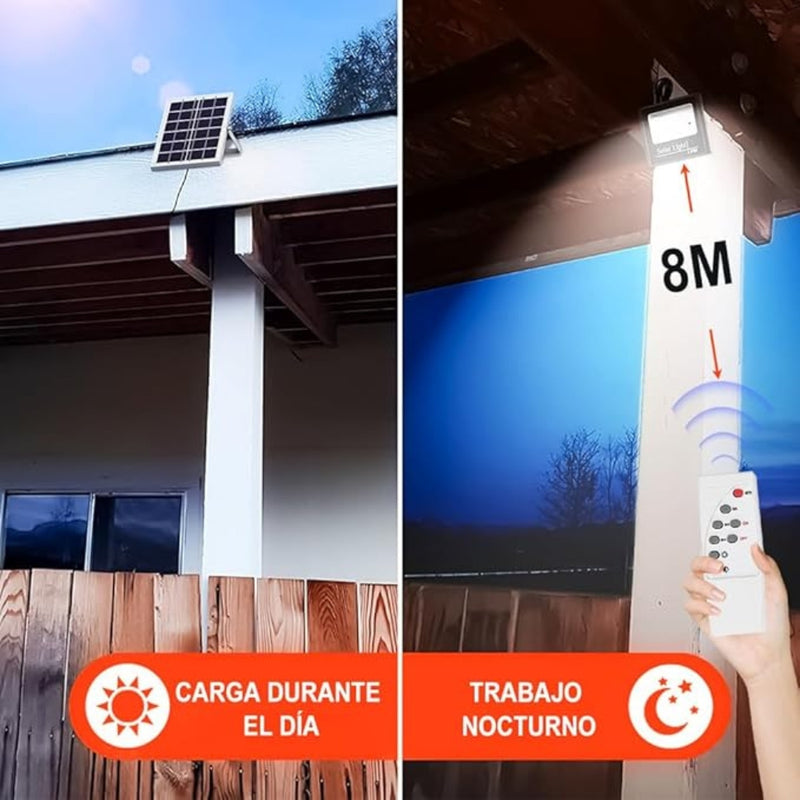 Reflector Solar 1000W + Panel y Control – Iluminación LED Potente y Ecológica para Exteriores foto 5