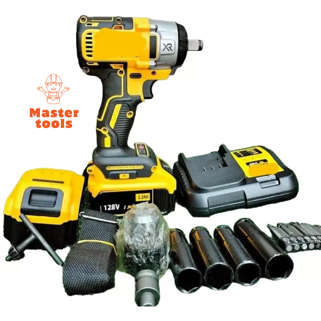 Llave de impacto 330 Nm con convertidor de taladro y set de accesorios