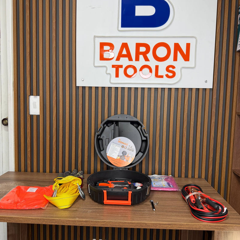 Kit de Carretera BOMAO 14 Piezas — Estuche Tipo Llanta foto 10