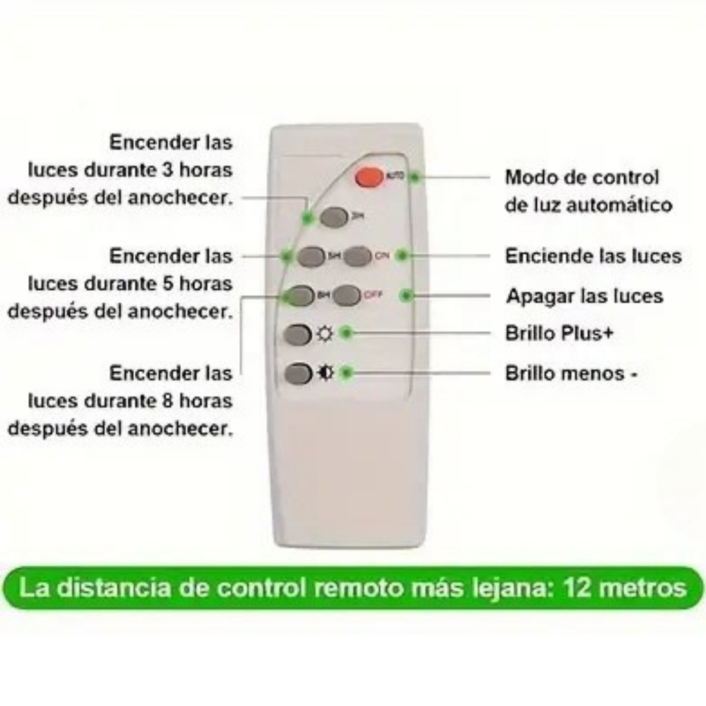 Reflector LED Recargable Solar 1200W – Grande y Potente 1 Año de garantia - 12