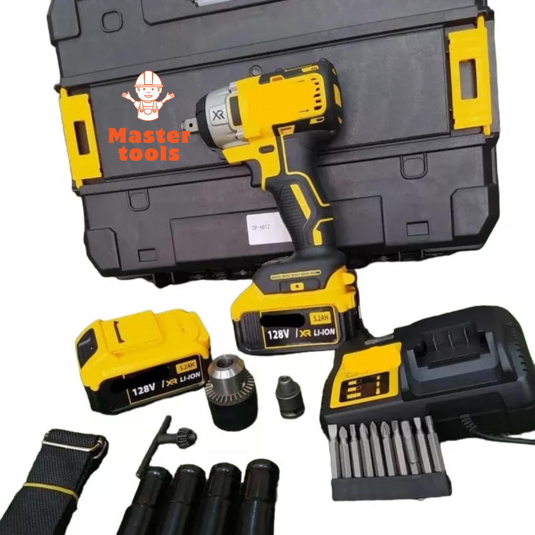 Llave de impacto 330 Nm con convertidor de taladro y set de accesorios