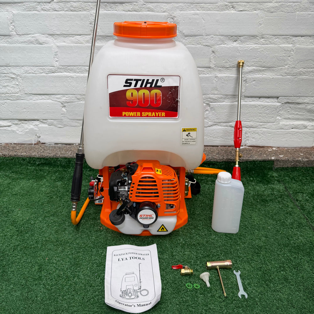 Fumigadora de Espalda tipo Stihl Power 900 a Gasolina — Tanque 20 L · Alcance 12 m | 1 Año de Garantía - 10