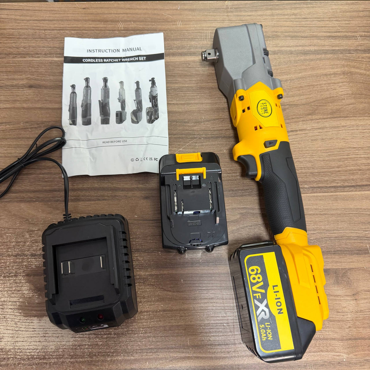 Llave de Ratchet Inalámbrica 1/2" 68V Stone Tools - 300 NM - 4