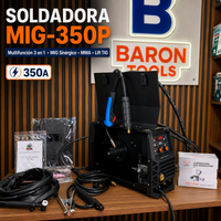 Inversor Inteligente 350A Synergic IA | Potencia Profesional MIG/MMA/TIG + Capacidad 5KG + 2 Años de Garantía miniatura 1