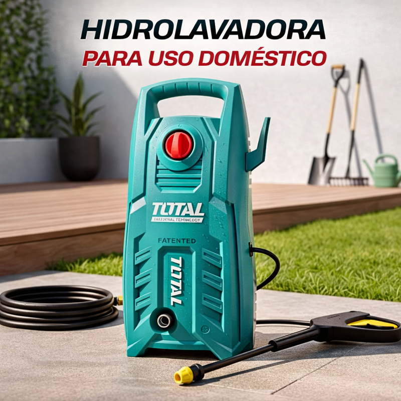 Hidrolavadora TOTAL 1600W 2030 PSI – Limpieza Profesional en Casa foto 11