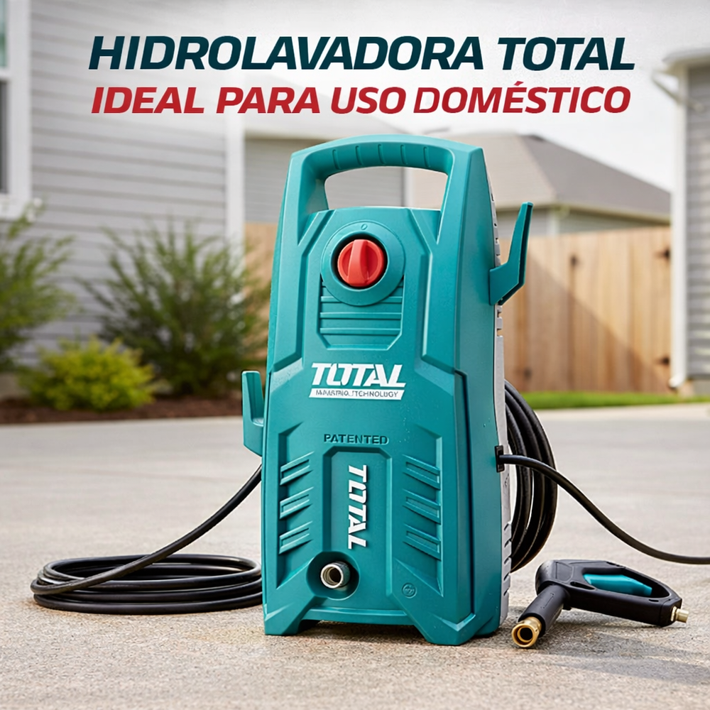 Hidrolavadora TOTAL 1600W 2030 PSI – Limpieza Profesional en Casa - 10