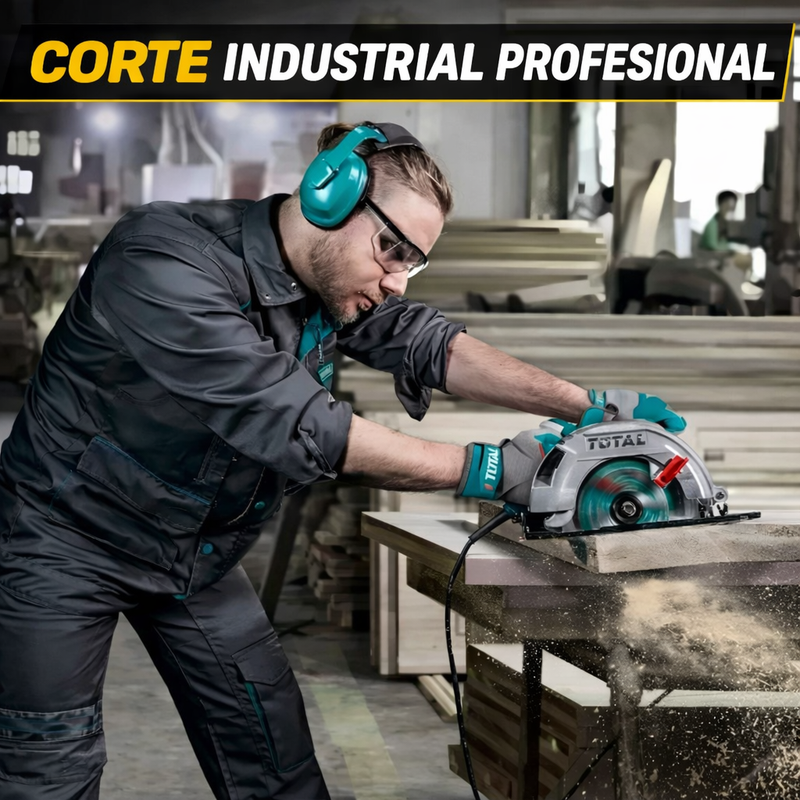 Sierra Circular TOTAL 7 1/4” 1200W – Corte Profesional sin Esfuerzo - 1 AÑO de Garantia foto 7