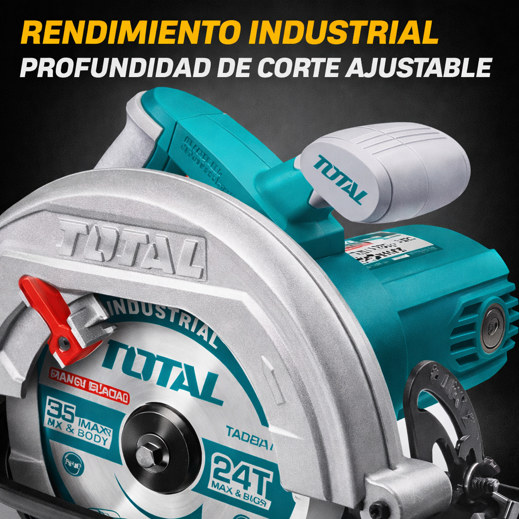Sierra Circular TOTAL 7 1/4” 1200W – Corte Profesional sin Esfuerzo - 1 AÑO de Garantia — foto 6