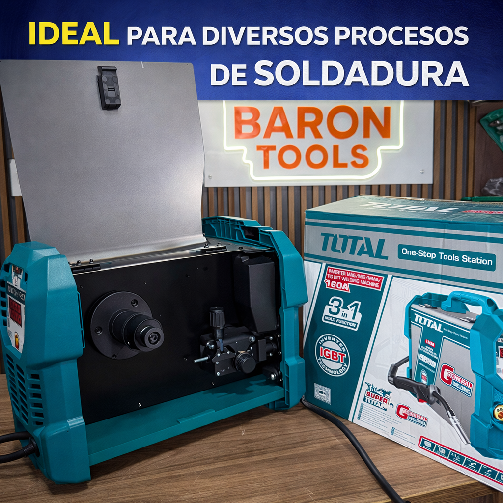 Inversor 3 en 1 total 100% Original - MIG / MMA / TIG LIFT - 160A - 1 año de Garantía - Tecnólogo IGBT