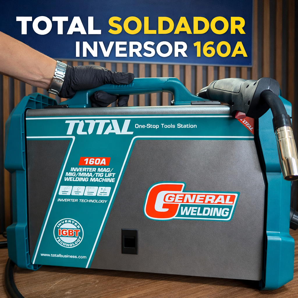 Inversor 3 en 1 total 100% Original - MIG / MMA / TIG LIFT - 160A - 1 año de Garantía - Tecnólogo IGBT