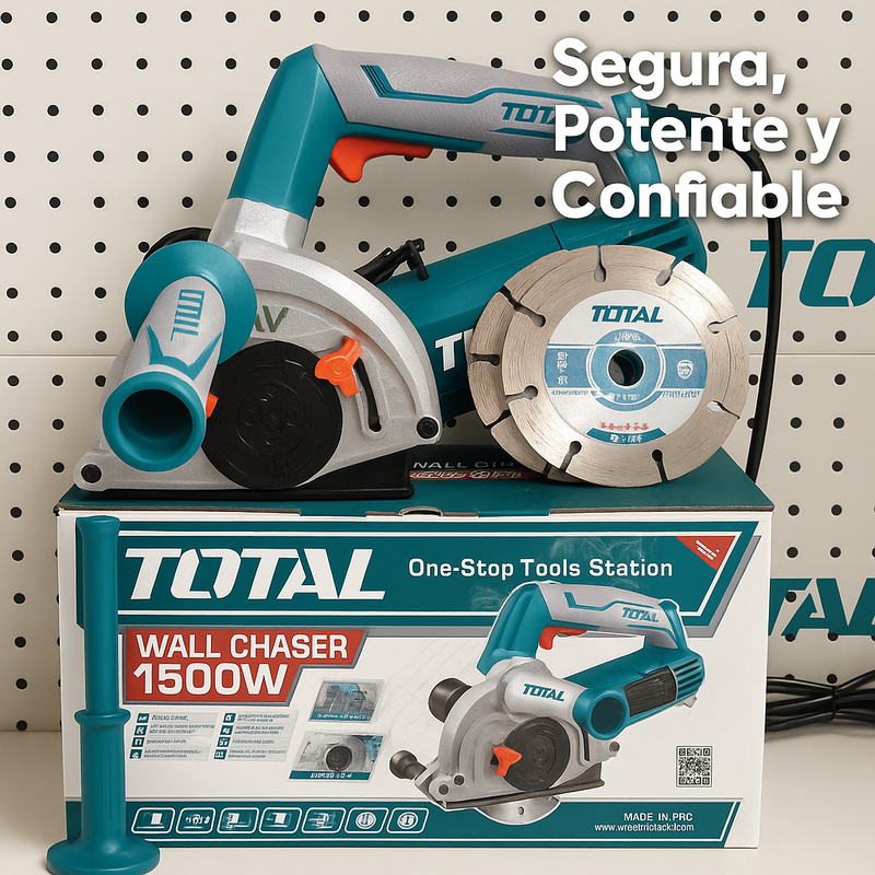 Ranuradora de Pared TOTAL 1500W – Precisión y Potencia para Cortes Profesionales foto 3