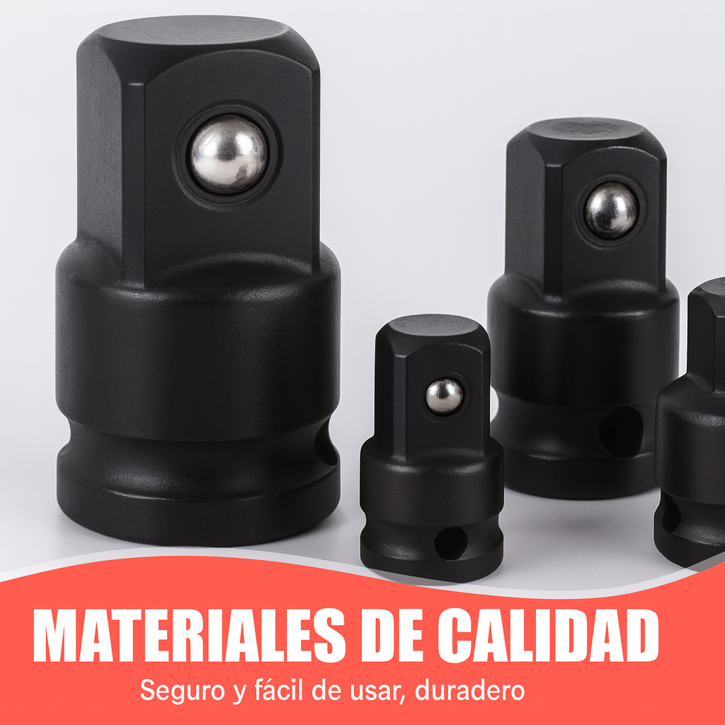 Juego de Adaptadores de Impacto Profesional – Acero Cromo Vanadio