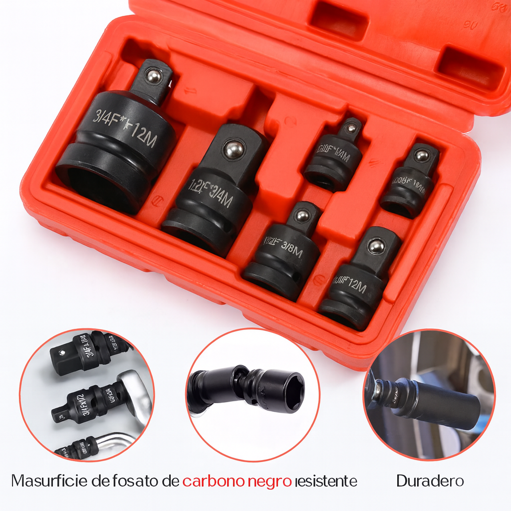Juego de Adaptadores de Impacto Profesional – Acero Cromo Vanadio