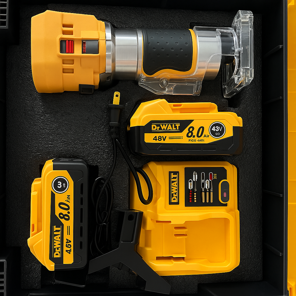 Rebordeador Inalámbrico 48V – ¡Potencia y Precisión para Acabados Profesionales!