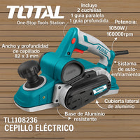 Cepillo Eléctrico 1050W (120V) — Acabado profesional en una pasada. miniatura 6