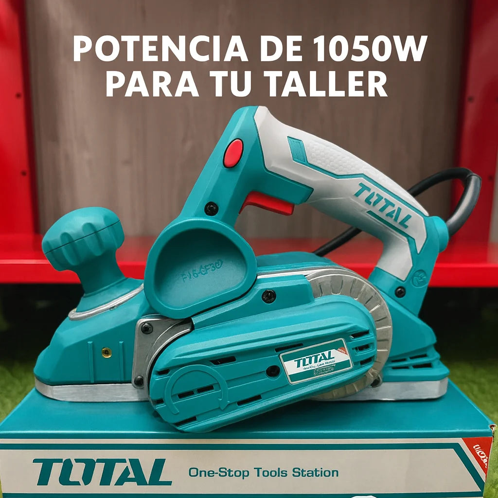Cepillo Eléctrico 1050W (120V) — Acabado profesional en una pasada. - Kit completo