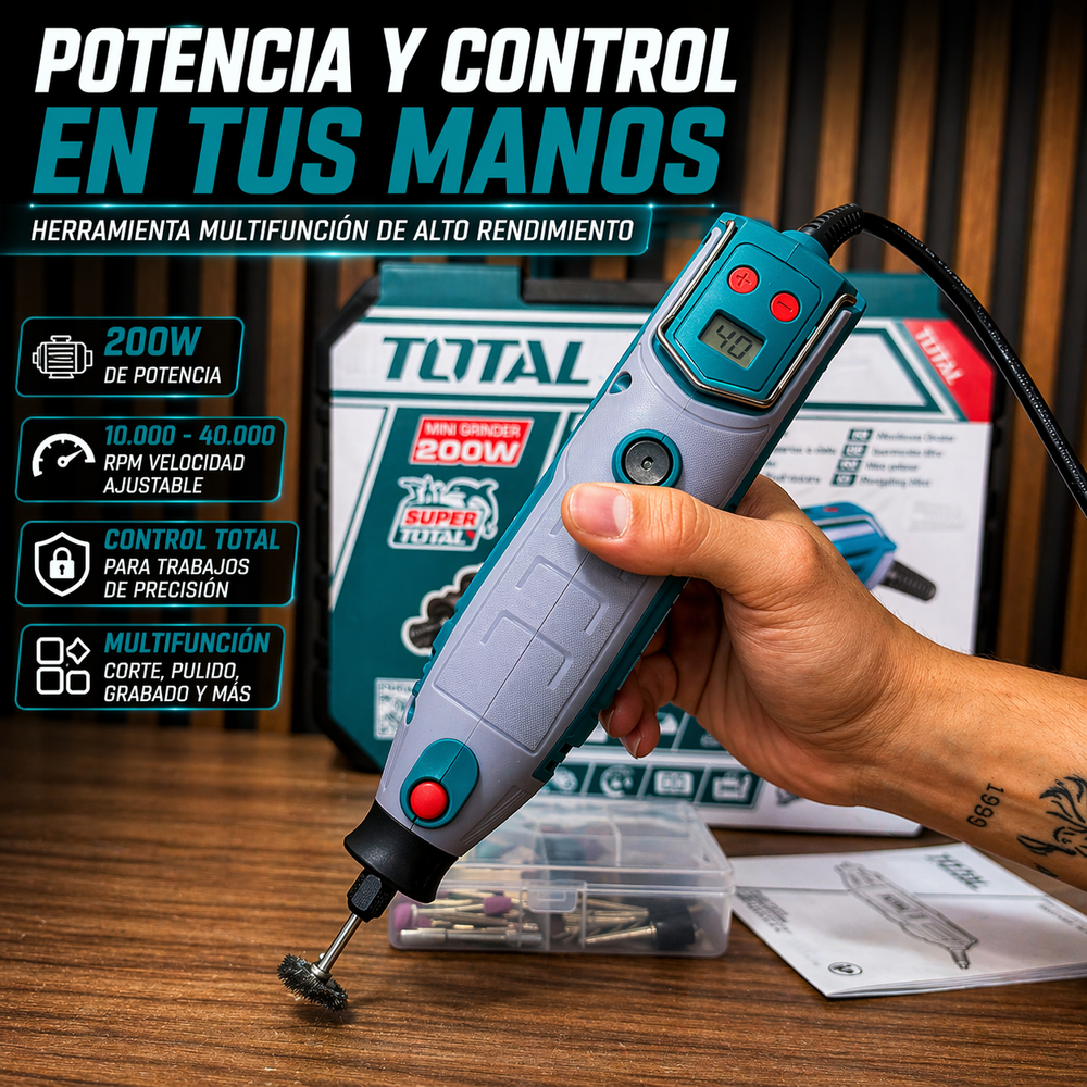 Mototool TOTAL 200W + 149 Accesorios — Multifunción Profesional (UTG2006) - vista 2