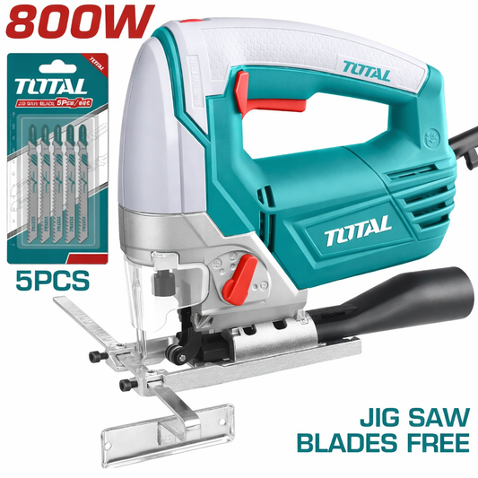 Caladora Eléctrica TOTAL 800W Industrial (UTS2081006) – Cortes precisos, rápidos y sin complicaciones 🪚⚡