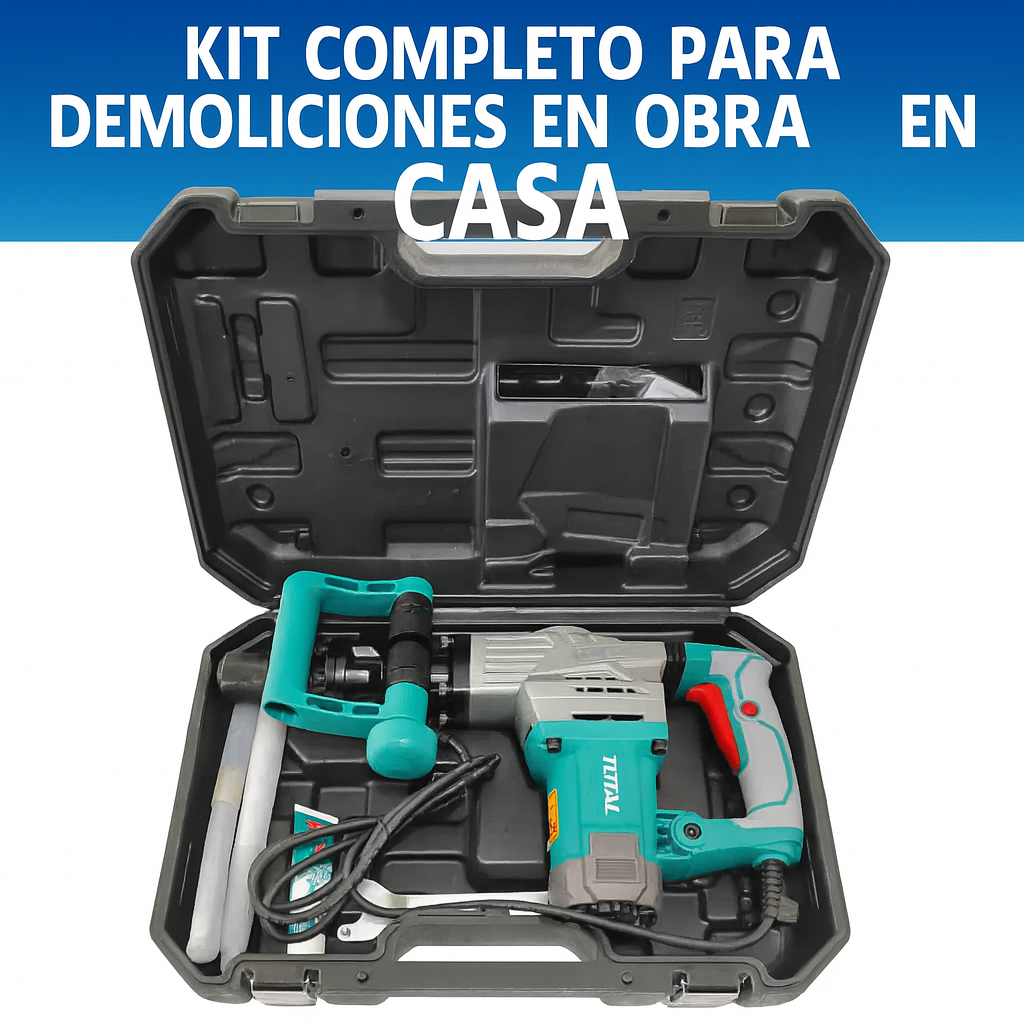 Demoledor TOTAL 1300W – Demolición Potente y Precisa para Profesionales