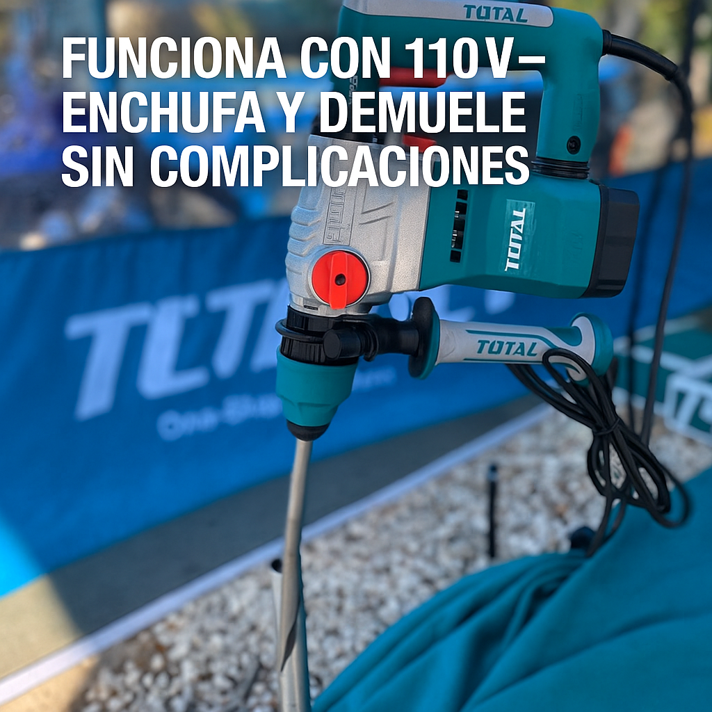 Demoledor TOTAL 1300W – Demolición Potente y Precisa para Profesionales