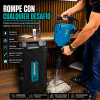 Demoledor Eléctrico VEPSAN 50J 2500W – Potencia Industrial para Trabajo Pesado - 1 AÑO de Garantia miniatura 5