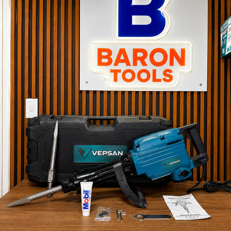 Demoledor Eléctrico VEPSAN 50J 2500W – Potencia Industrial para Trabajo Pesado - 1 AÑO de Garantia foto 4