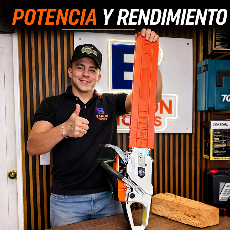 Motosierra Boston Profesional 70 cm – 58 cm³ – 3.2 HP - vp foto 3