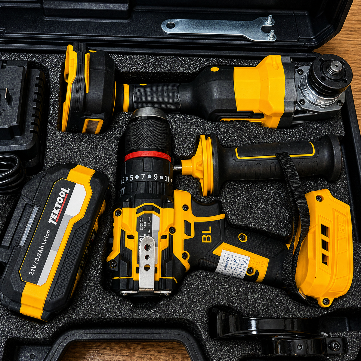 Set Taladro 1/2" (55 Nm) + Pulidora 850W — Combo Profesional - 5