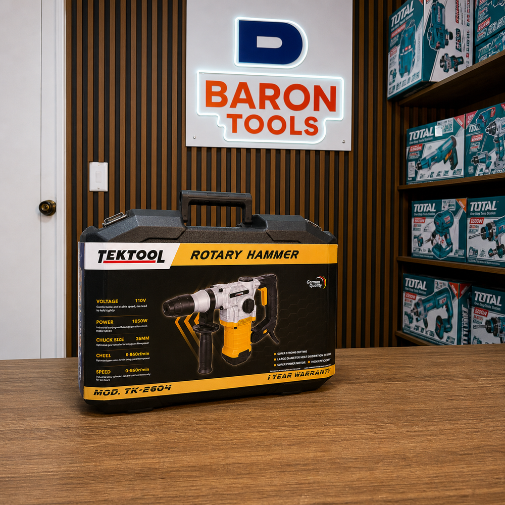 🔧 ROTOMARTILLO TEKTOOL 1050W – POTENCIA REAL PARA TRABAJO PESADO - 7