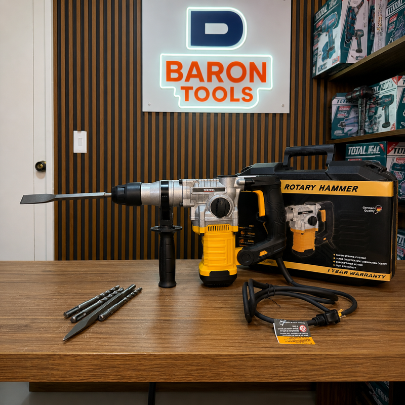🔧 ROTOMARTILLO TEKTOOL 1050W – POTENCIA REAL PARA TRABAJO PESADO foto 4
