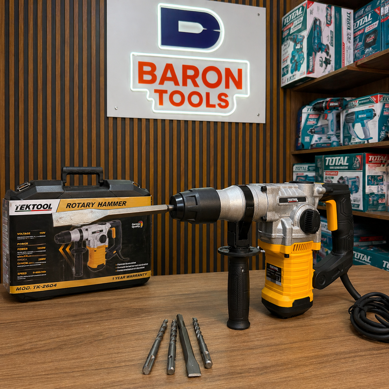 🔧 ROTOMARTILLO TEKTOOL 1050W – POTENCIA REAL PARA TRABAJO PESADO foto 3