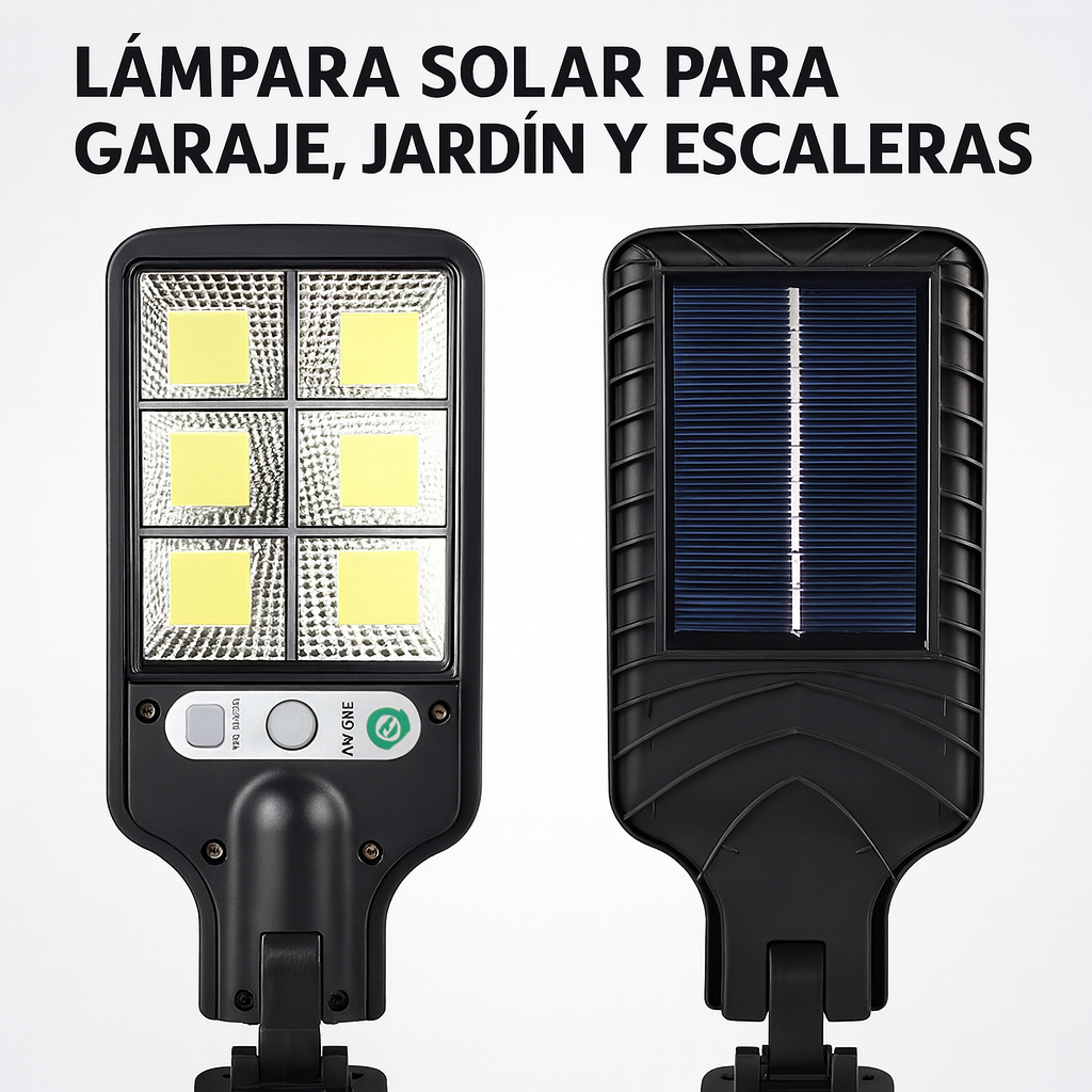 Lámpara Solar con Sensor PIR IP65 (2.5 W) — Rotación 160°