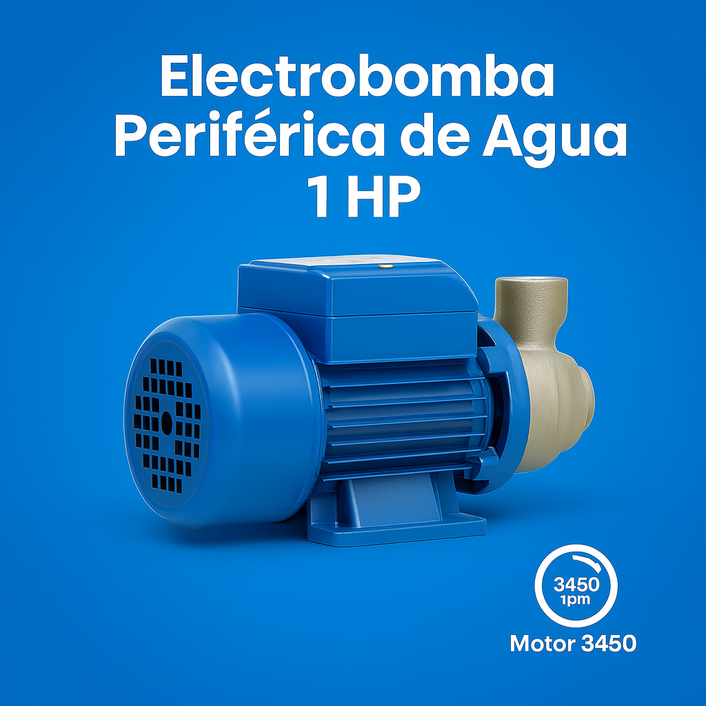 Electrobomba 1 HP – Periférica para Tanques, Pozos y Jardines