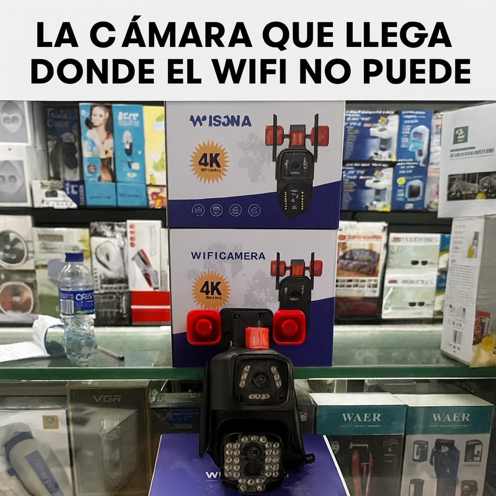 Cámara de Seguridad Inteligente con SIM Card 4G   Vigilancia 24/7