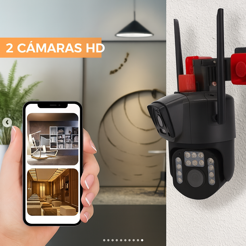 Cámara de Seguridad Inteligente con SIM Card 4G   Vigilancia 24/7