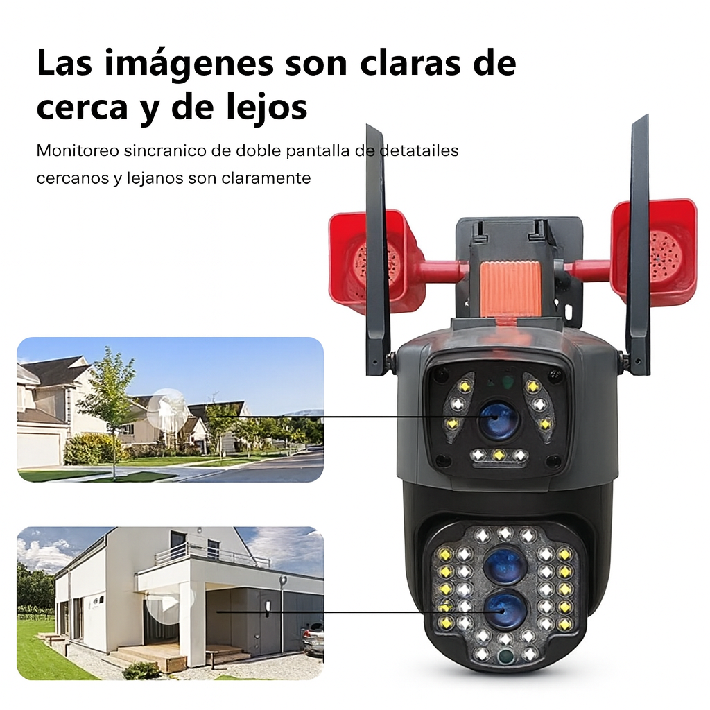 Cámara de Seguridad Inteligente con SIM Card 4G   Vigilancia 24/7