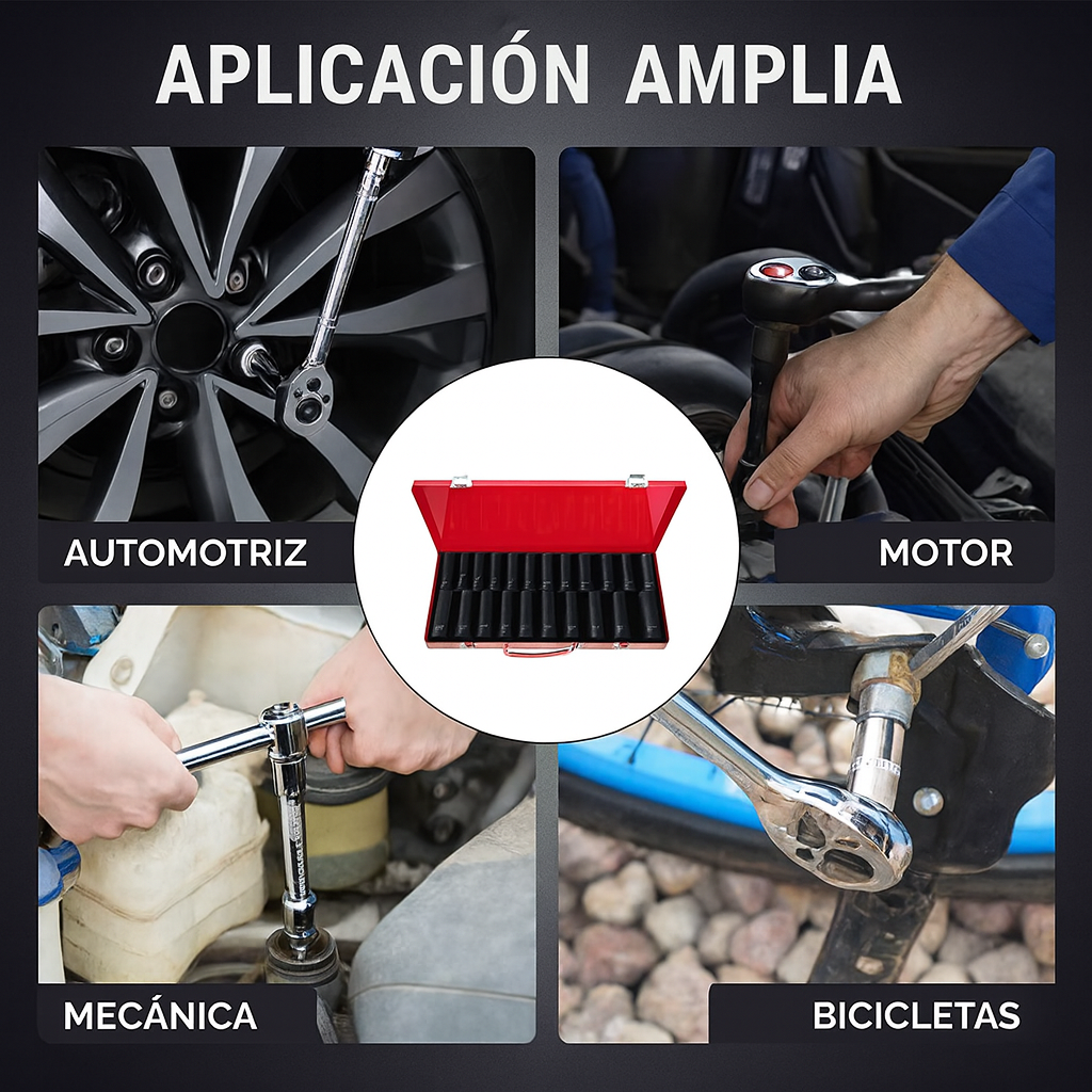 Juego de copas de impacto de 35 piezas