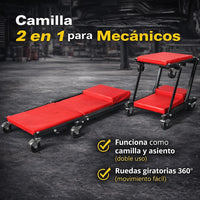 CamillaTipo Z - 2 En 1 Profesional Para Mecánicos – Soporta 120Kg a 150 Kg miniatura 1