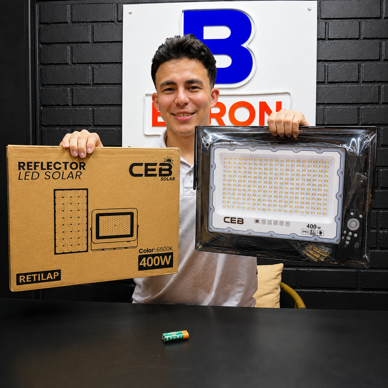 Reflector Solar CEB 400W Reales · Certificado RETILAP  · Garantía 2 años foto 3