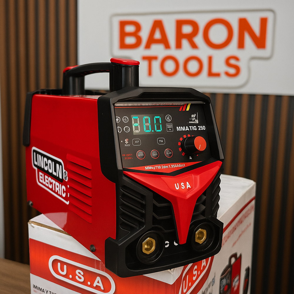 Soldador Lincoln 250A Inversor MMA/TIG – Perfecto para revestida funde electrodo 70/18 - 60/13 - Aguanta trabajo continuo - 1