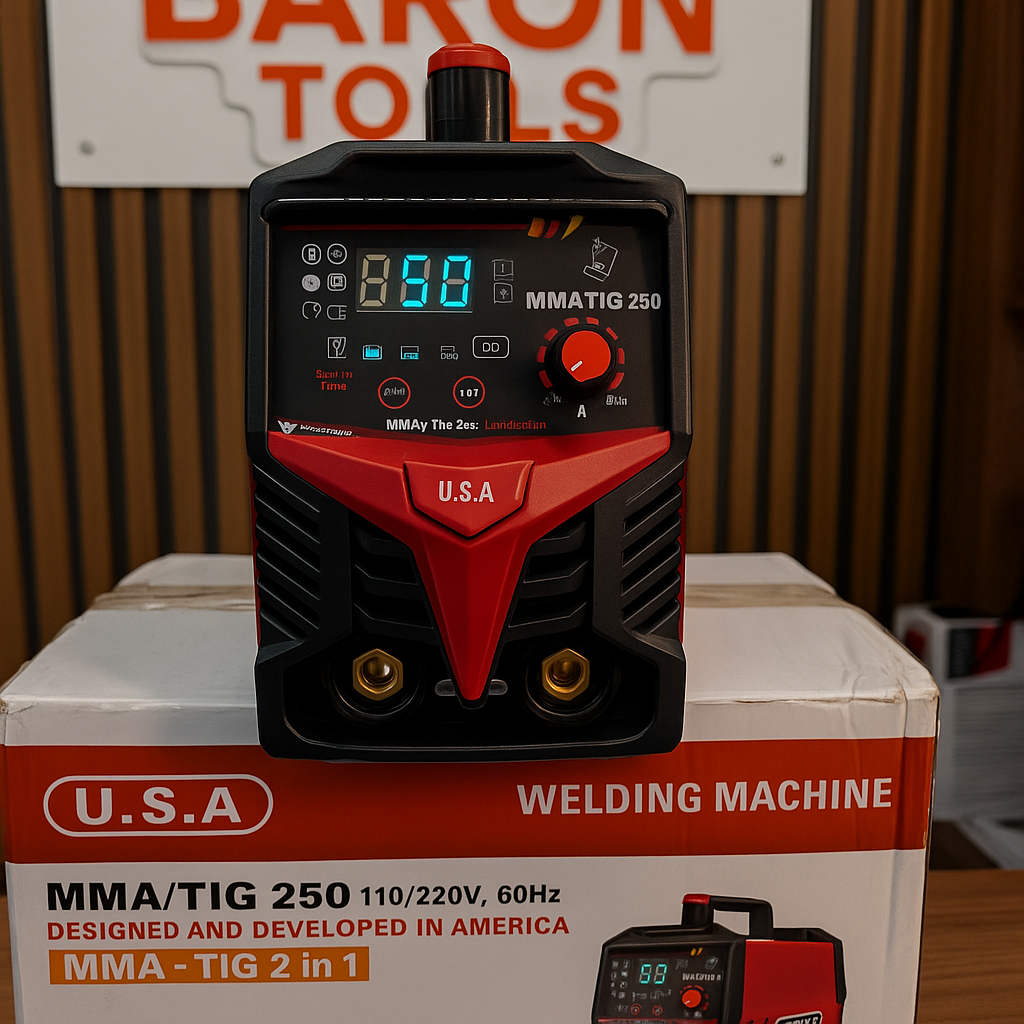 Soldador Lincoln 250A Inversor MMA/TIG – Perfecto para revestida funde electrodo 70/18 - 60/13 - Aguanta trabajo continuo